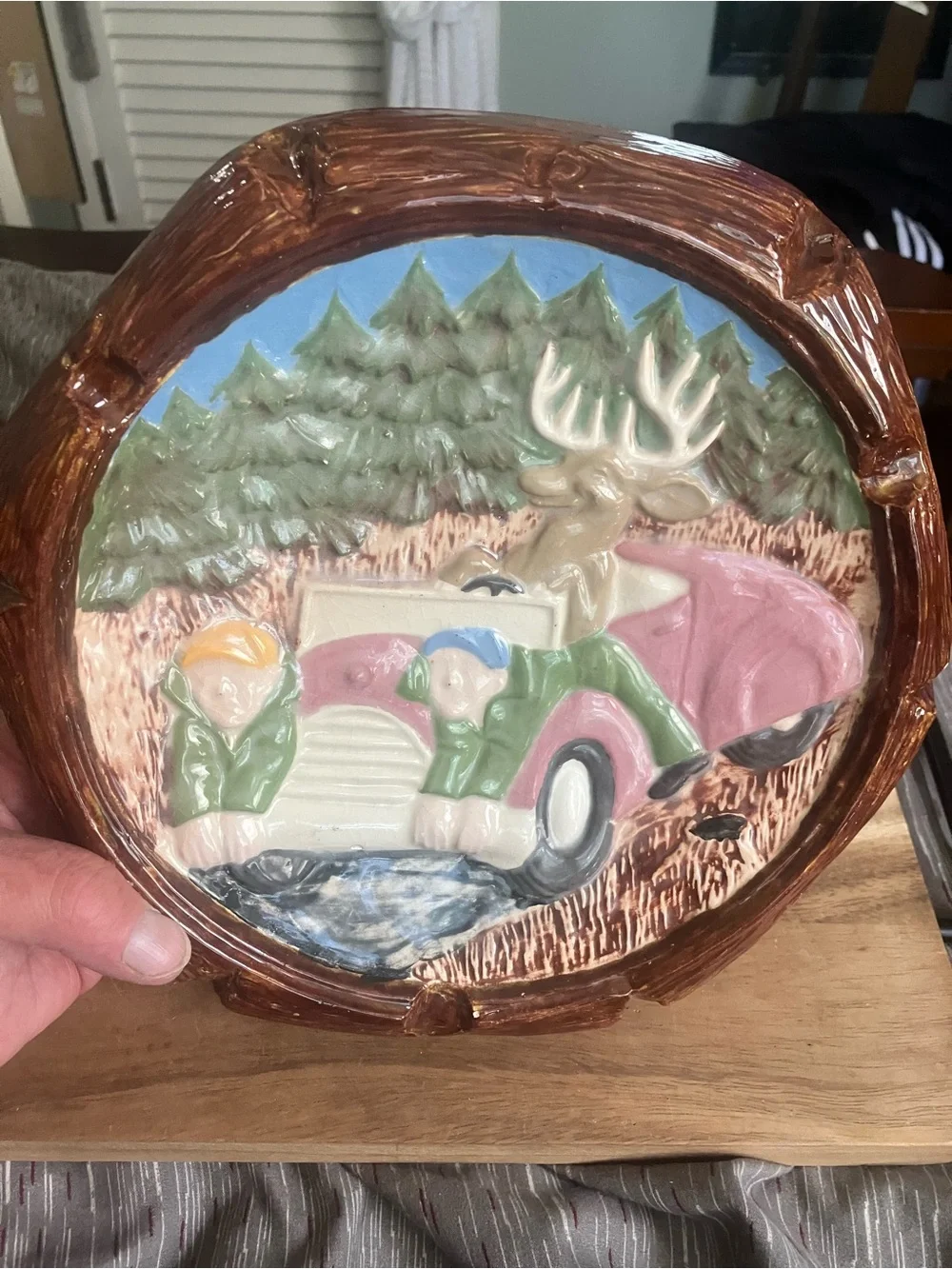 Vintage 1970’s Ceramic or Chalkware Ashtray